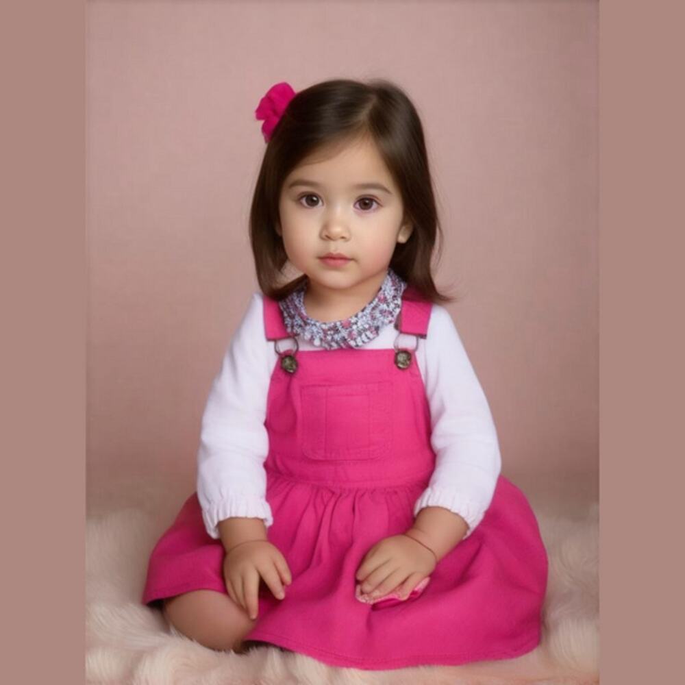 Chaps Girls Jumper Bodysuit Dress Size 18 Months Pink Floral NEW‎